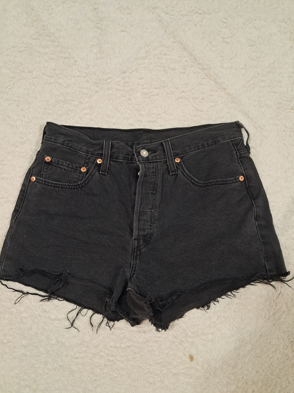 High-rise Wrangler 501 Black Denim